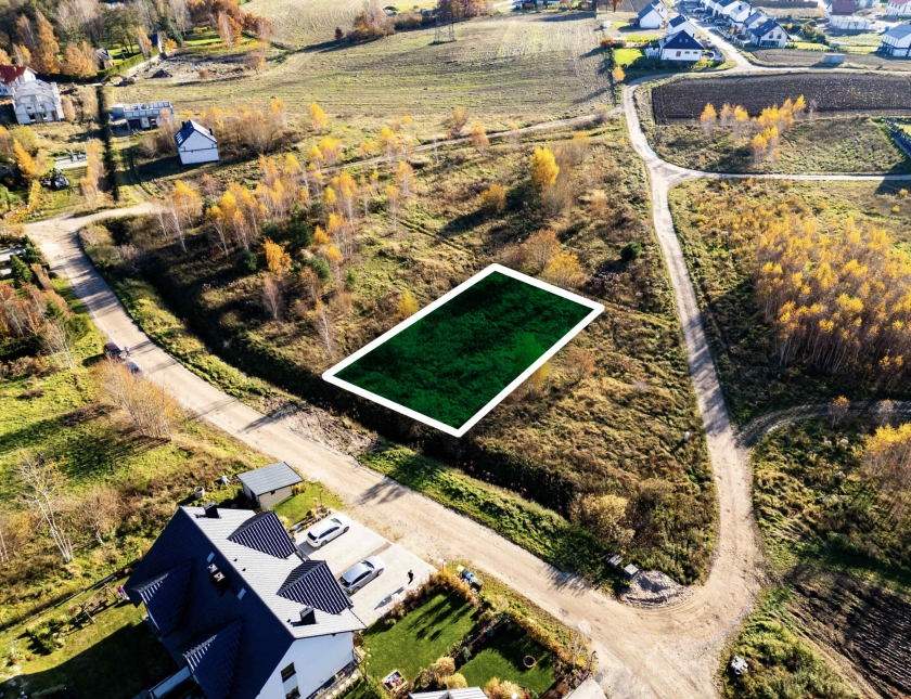 Działka budowlana 863m2 MZPZ | Pępowo