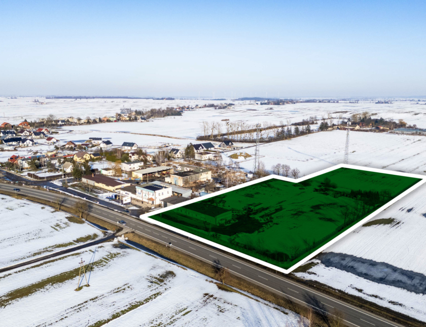 Grunt inwestycyjny zabudowany budynkiem usługowym