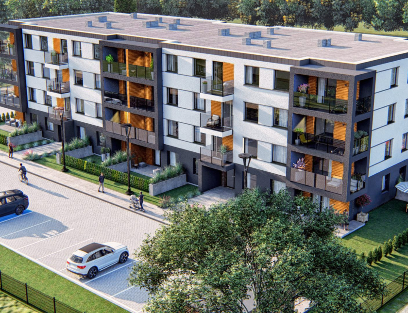 Działka z projektem budynku wielorodzinnego