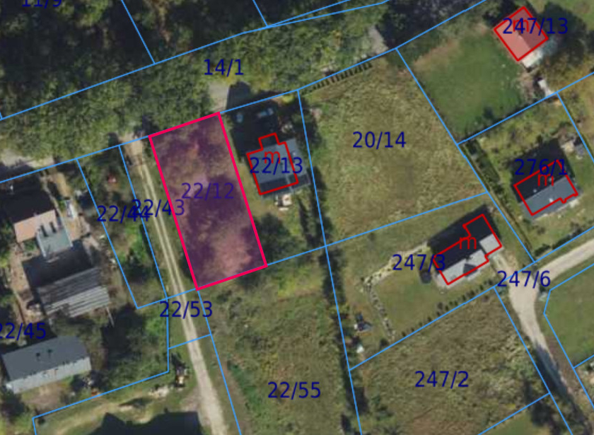 Działka budowlana 726 m² – Otomin, ul. Słoneczna